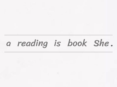 Order the sentence - Present Continuous