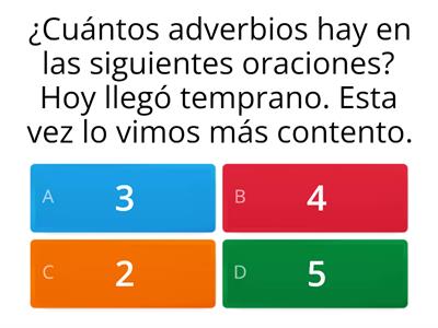 Juego con los adverbios