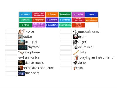 La musica e gli strumenti