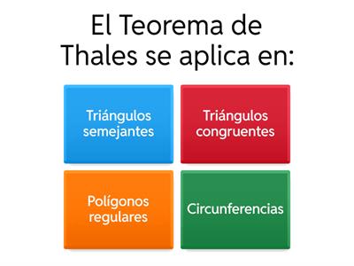 Teorema de Thales y Congruencias