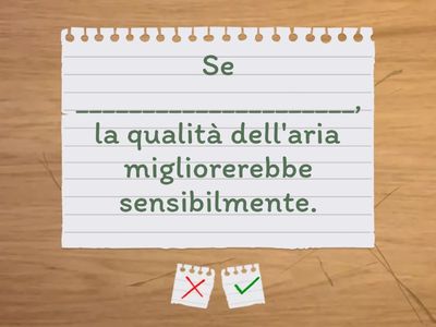 Periodo ipotetico della possibilità: completa le frasi (B2a ripasso)