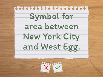 Symbolism in "The Great Gatsby."