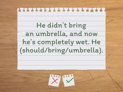 past modals - Matura rozszerzona