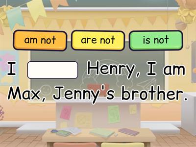 Negative form of Verb To Be