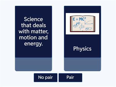 Physics- Blue Pair or No Pair