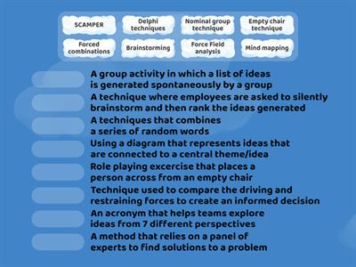 Problem solving techniques