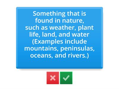  Unit 1 Physical Geography Vocabulary