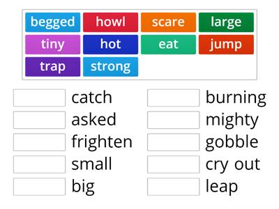 The Goat and the Singing Wolf- Synonyms