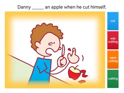 when (Past continuous tense)