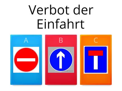 Die Verkehrsschilder