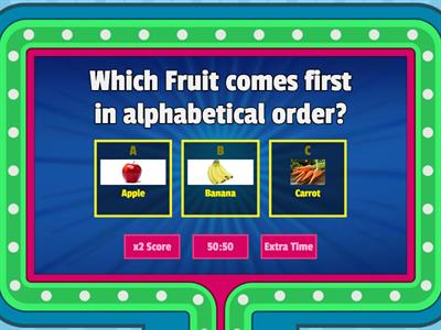 Alphabetical ordering SuB