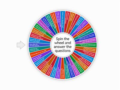 Questions about food, health, and exercises.