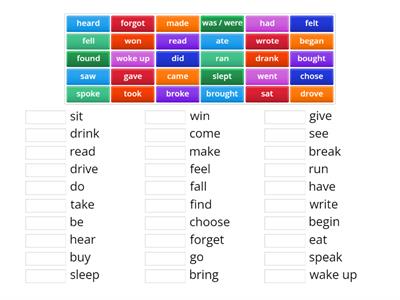 Irregular Verbs