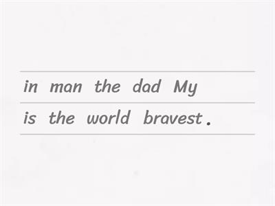 Superlative adjectives (+est)