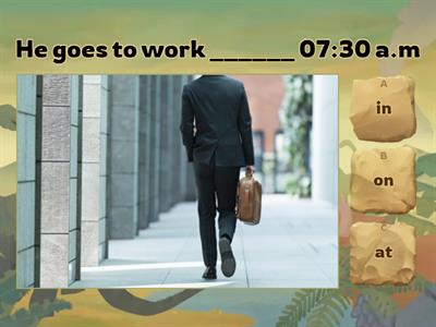 PREPOSITIONS IN ON AT (TIME)