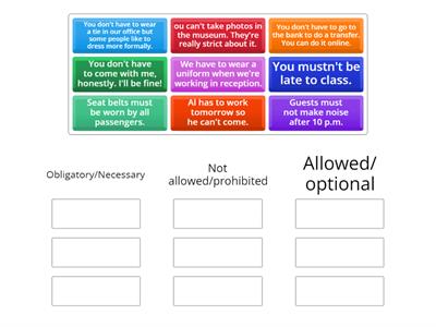 Boarding A 2a Modals - permission and obligation