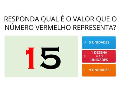  VALOR POSICIONAL - DEZENA /UNIDADE