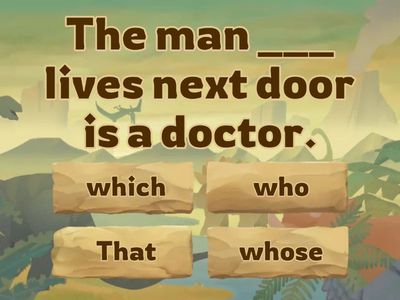 Relative Pronouns Quiz