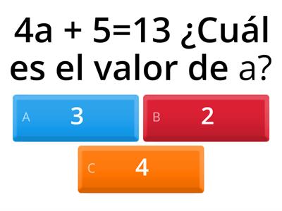 Resuelve las siguientes ecuaciones de primer grado