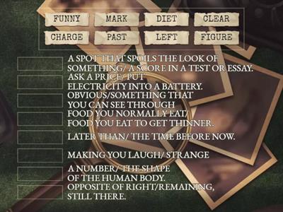 ACPB-B11-WORDS WITH MORE THAN ONE MEANING