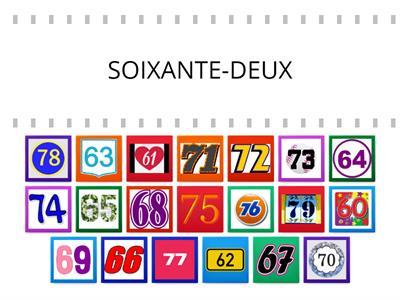 LES NOMBRES FLE ENTRE 60 ET 79