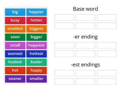 Comparative Endings