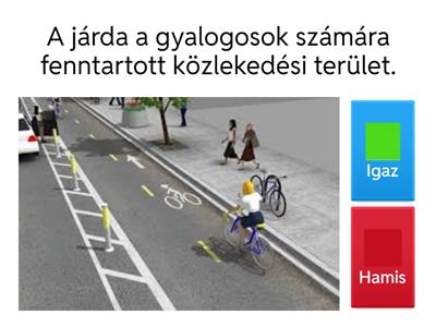 Gyalogos közlekedés 1.osztály