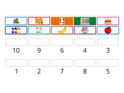 Match objects to numbers