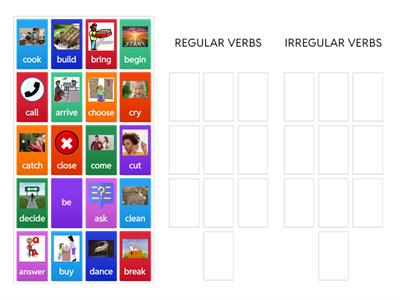Regular and irregular verbs