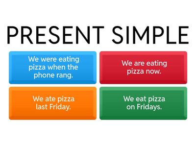 PRESENT vs PAST (simple and continuous)