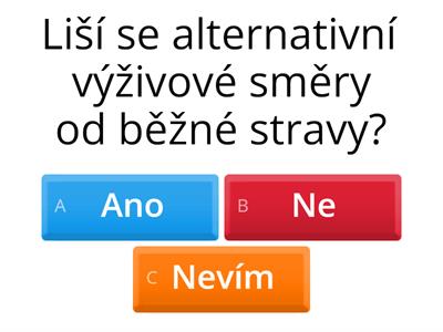 Alternativní výživové směry