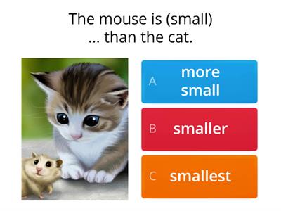 comparative and superlative adjectives