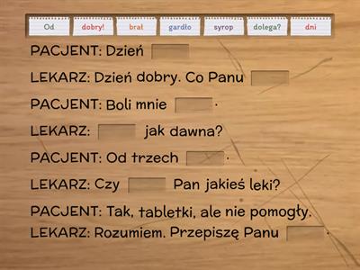 U lekarza - dialogi
