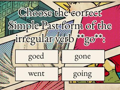 ‏Simple Past with Regular And Irregular Verbs