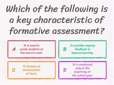 Formative Assessment