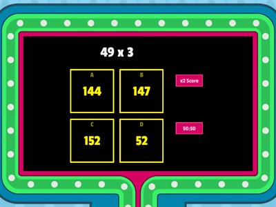 Multiplying by 1 Digit Numbers