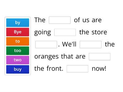 Homophone practice