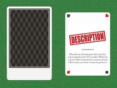 Advertisement - Speaking Cards