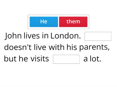 Subject x Object pronouns