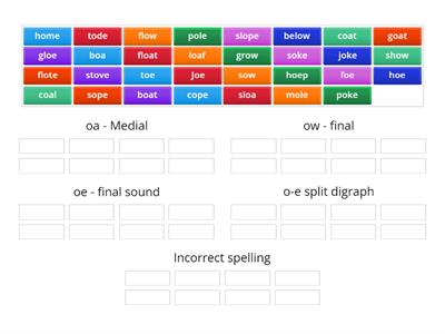 Long vowel sound o