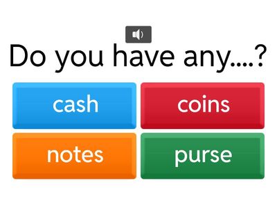 Questions about money and shopping