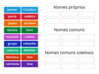 Gramática-Classe dos nomes