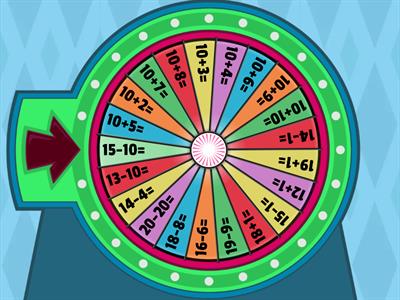 КОЛЕСО ФОРТУНИ "Утворення чисел 11-20"