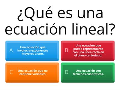 Ecuaciones lineales