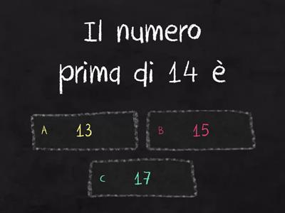 Quale numero viene prima?