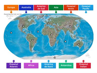5 Continente si oceane