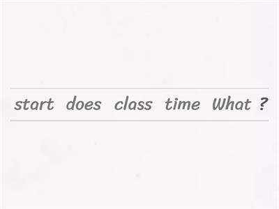 Word Order in Questions