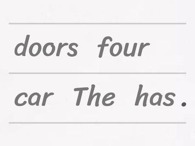 Evelīna-have has-word order