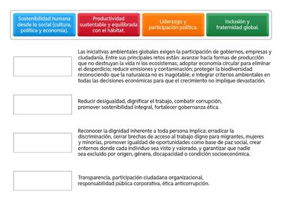 ✨ Conecta las categorías con los grandes retos globales
