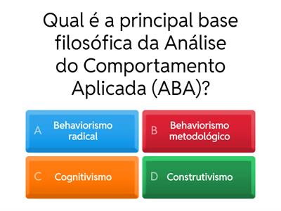 Pós em ABA disciplina 1